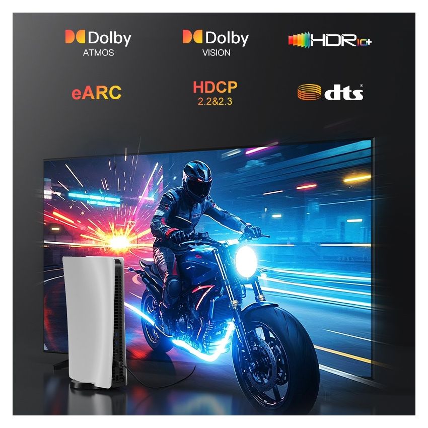Kabel HDMI Ultra Slim 2.1 8K HDR 60Hz 120Hz Premium Quality