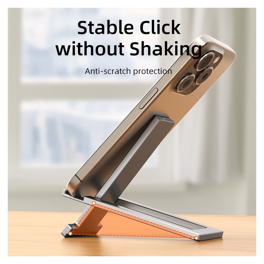 Phone Holder Aluminum Stand Adjustment Foldable Design Elegant