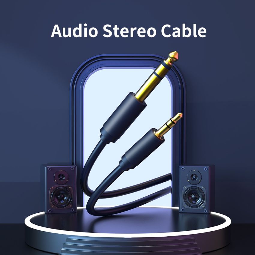 Kabel Aux 3.5mm to 6.5mm Audio Stereo Cable