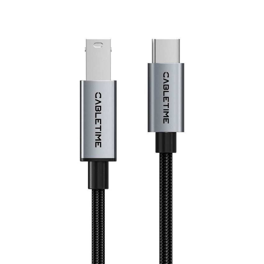Kabel Printer USB-C to USB-B Male to Male USB Type C to B High Speed Scanner Printer DAC