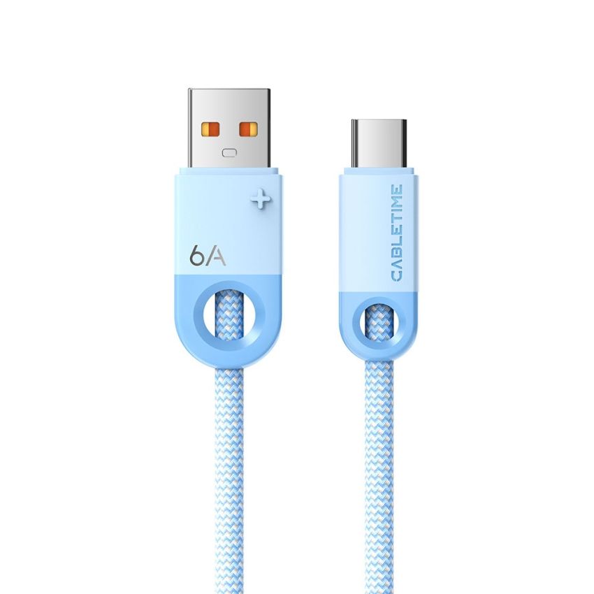 Kabel Data Type-C 6A Super Charge Pengisian Cepat untuk Android