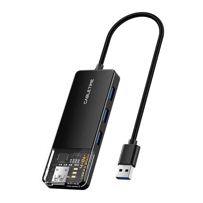 Multiport USB Hub 3.0 High Speed with Power Untuk Windows Mac Linux