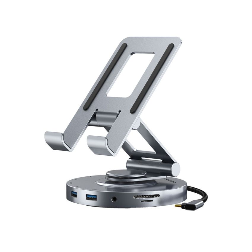 8 In 1 USB-C Docking Station Hub 4K PD SD TF untuk iPad Pro Air