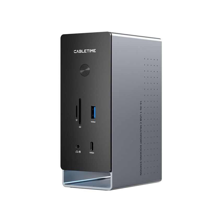 16 In 1 Docking Station Hub HDMI DP USB PD SD TF Ethernet LAN RJ45