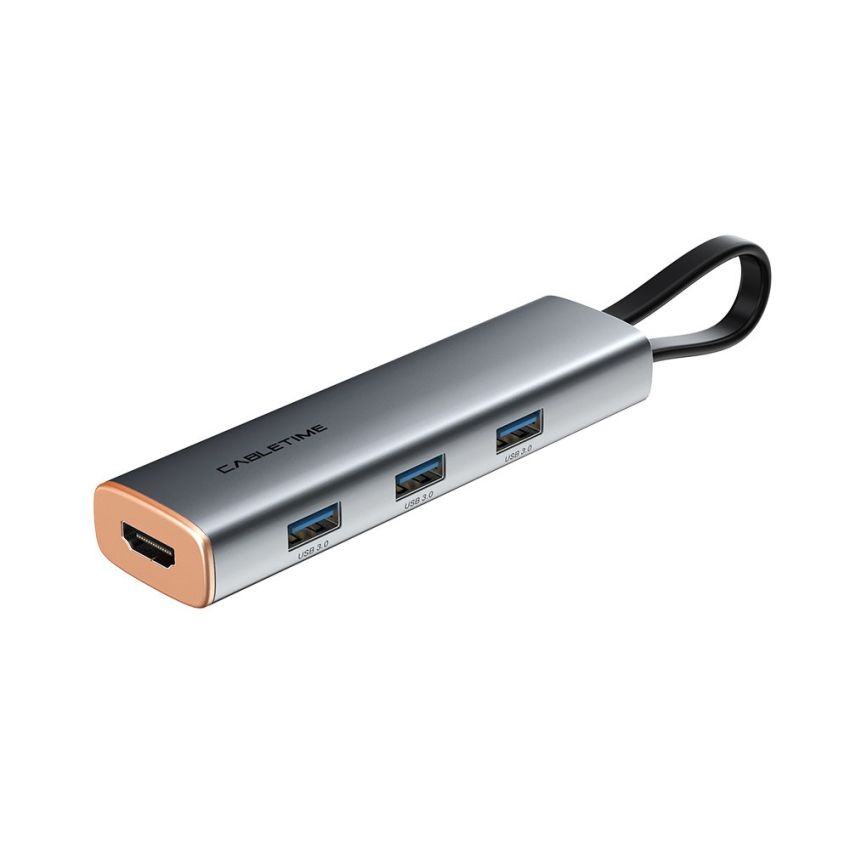5 In 1 USB Type-C To HDMI Multiport Adapter With Power Delivery