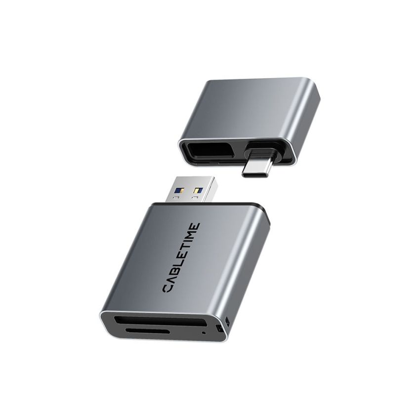 Card Reader 3 in 1 USB A 3.0 USB Type-C SD TF