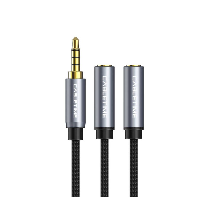 Kabel Aux Audio Splitter 3.5mm Male to 2 Female
