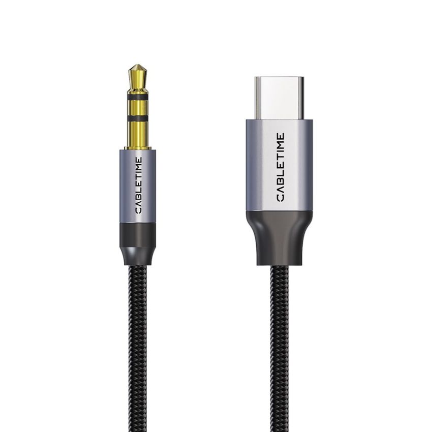 Kabel USB-C to Aux 3.5mm Male Jack Adapter Type C to 3.5mm