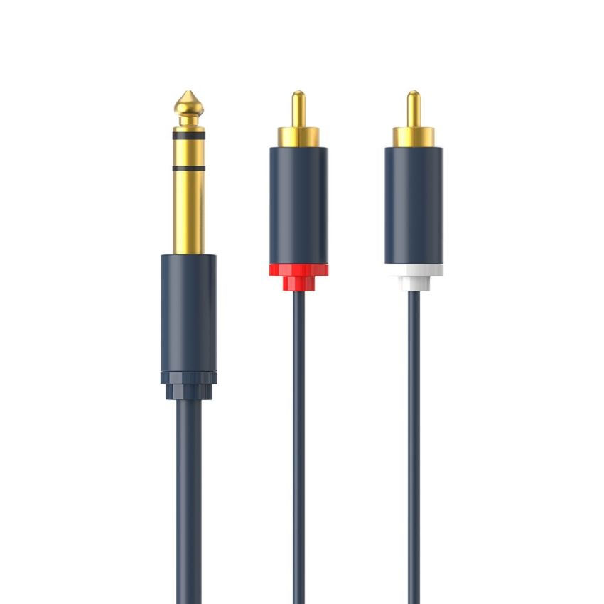 Kabel Aux 6.5mm to RCA Cable Jack Aux 6.5mm to 2-RCA Stereo