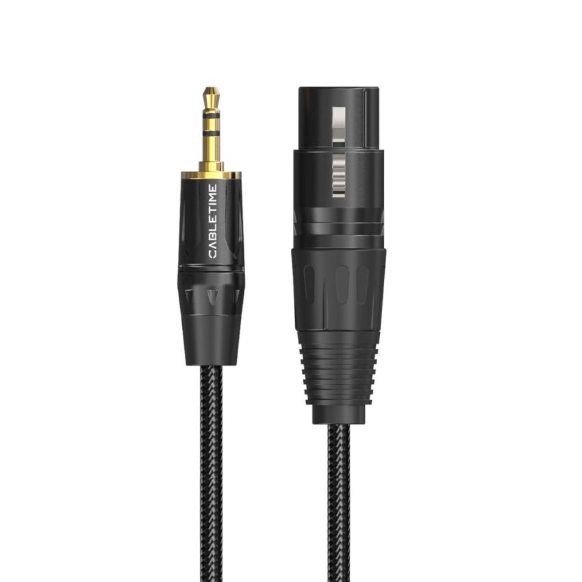 Kabel Audio XLR Microphone To Jack Aux 3.5mm Male to XLR Female