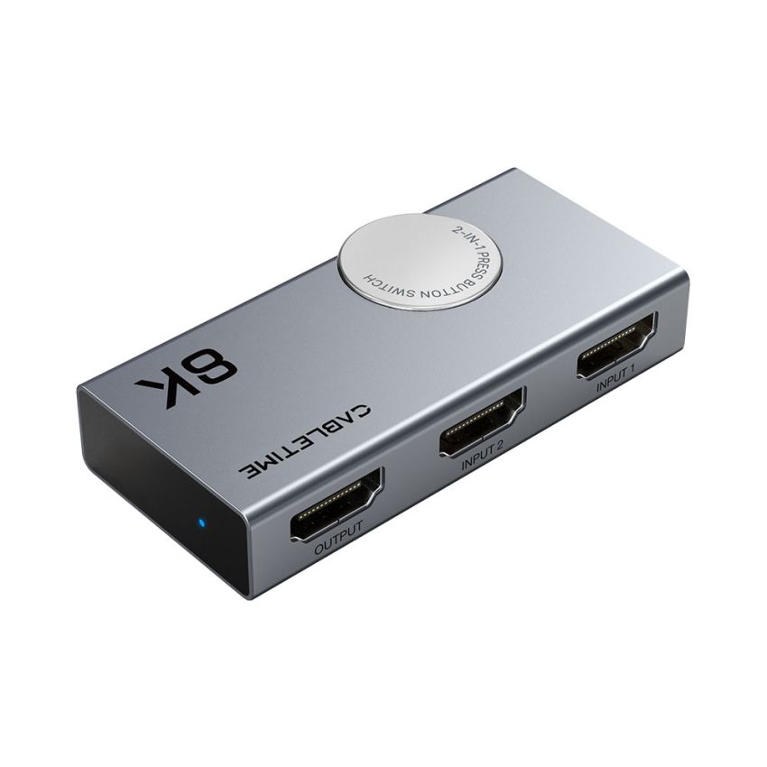 HDMI Switcher 2 In 1 Out HDMI 2.1 8K 4K 120Hz Bi-direction