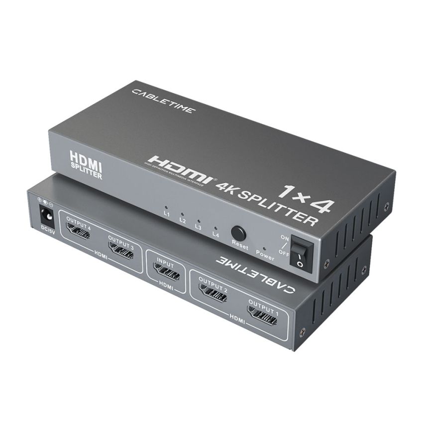 HDMI Splitter 1In4Out 4 Port 4K30Hz Full HD