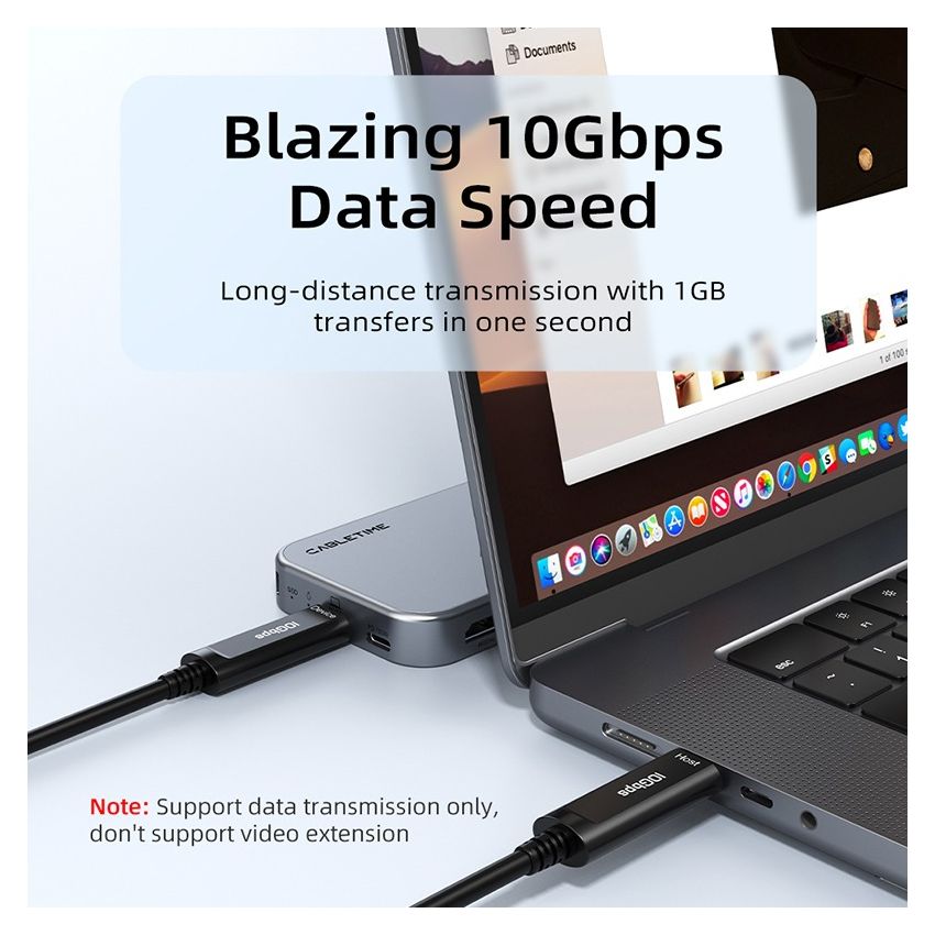 Kabel Data USB-C 3.2 Gen2 Active Optical Data Cable AOC Fiber Data Transfer for VR Camera