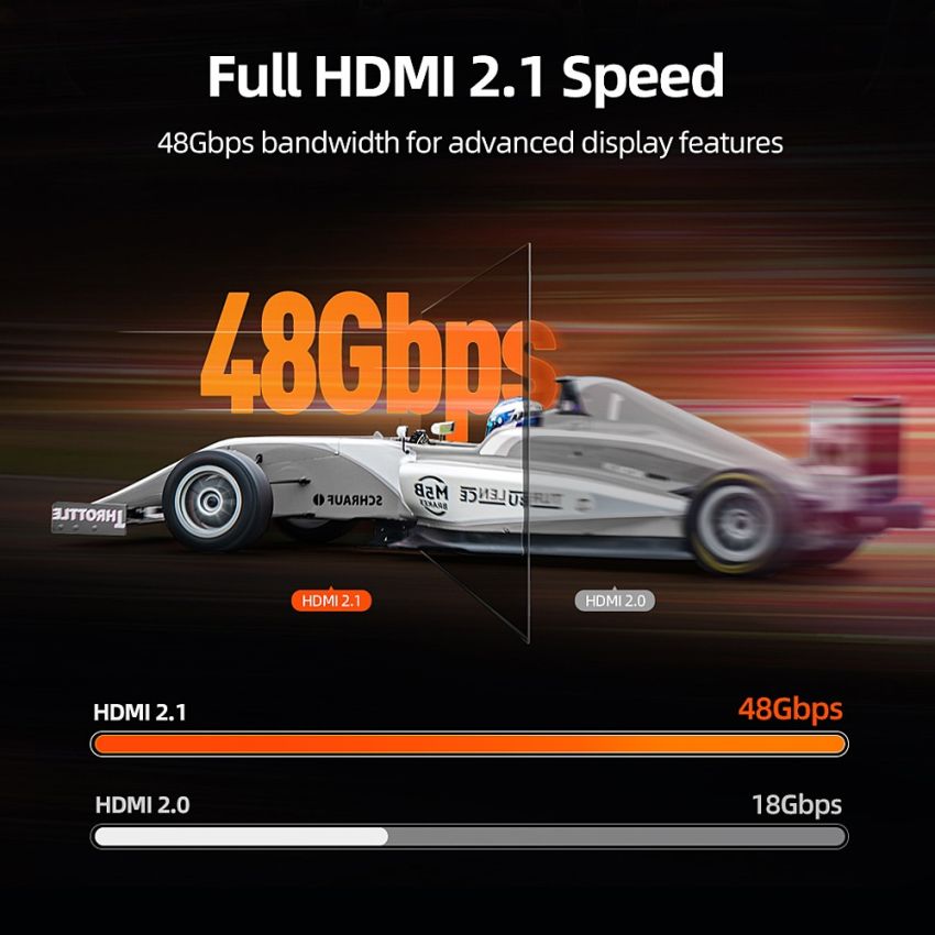 Kabel HDMI Fiber Optic AOC 2.1 8K60Hz 4K240Hz HDR Ultra Thin Slim