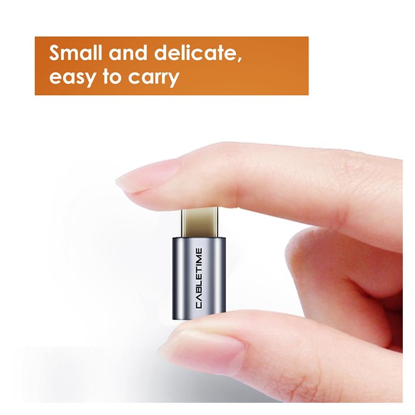 USB-C Male to USB-B-Micro 2.0 Female OTG Adapter