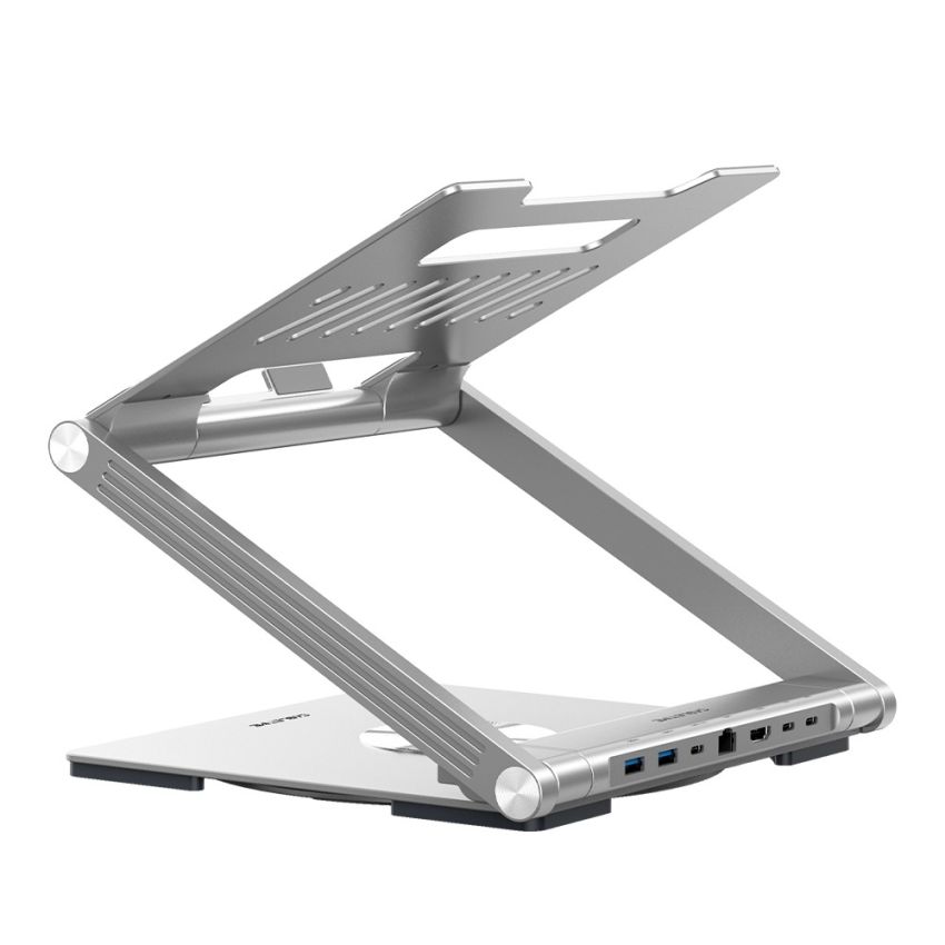 Laptop Stand for Desk With Hub 6In1 Docking Station Holder