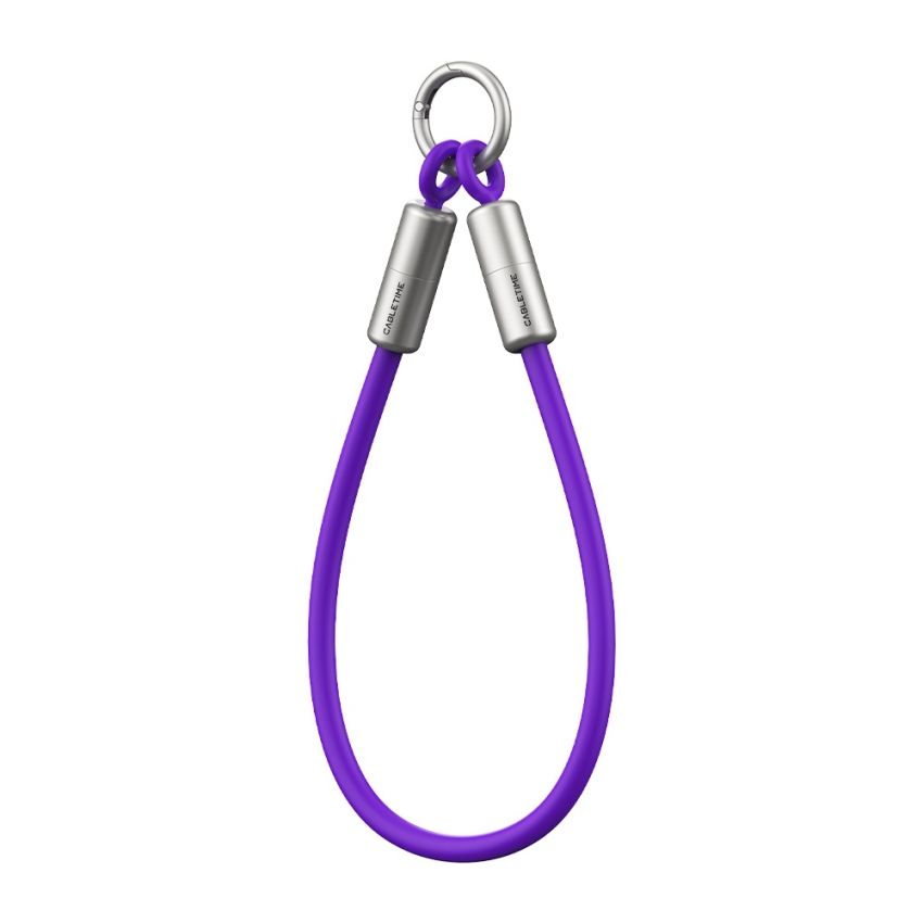 Kabel USB-C Wrist Keychain 60W 480Mbps Data w/ for iPhone 15/16/17 Samsung Pixel