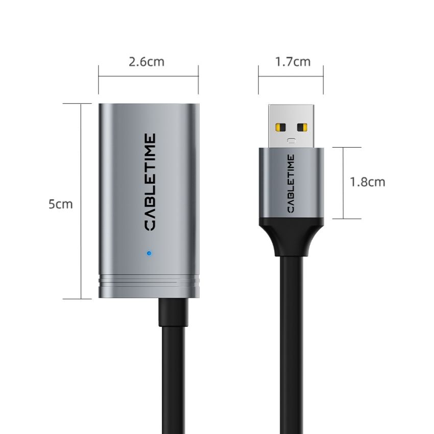 Kabel USB 2.0 Active Extension Cable Male to Female with Amplifier