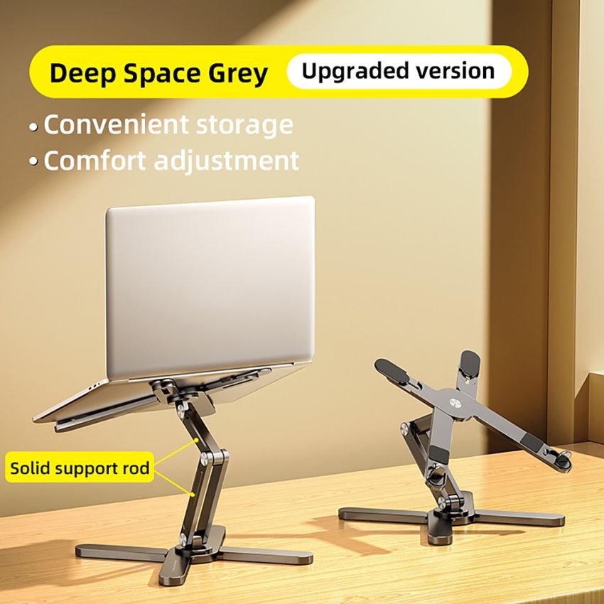 Adjustable Swivel Laptop Stand Aluminum Alloy 360 Degree Rotating Bracket