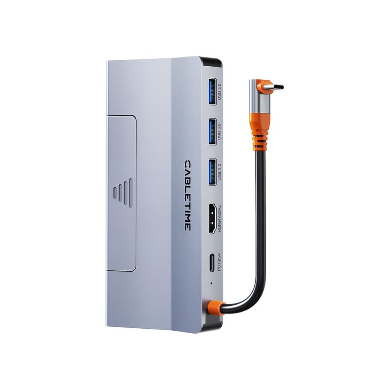 Hub USB C 6In1 For Steam Deck With 4K HDMI Ethernet Series