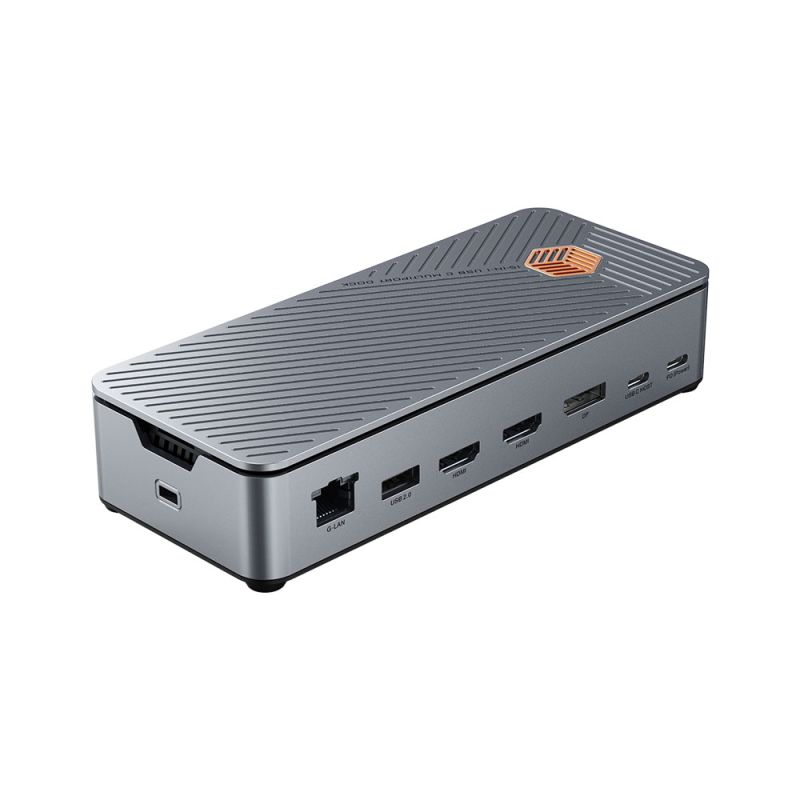 15 In 1 Type-C Docking Station Hub HDMI DP USB 3.0 Ethrnet with Enclosure SSD