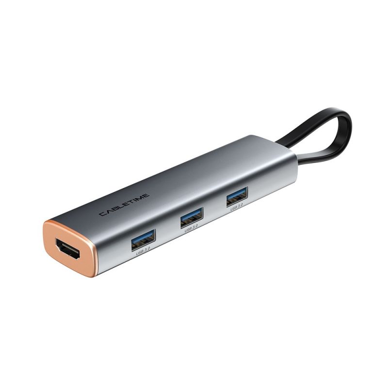 5 In 1 USB Type-C To HDMI Multiport Adapter With Power Delivery