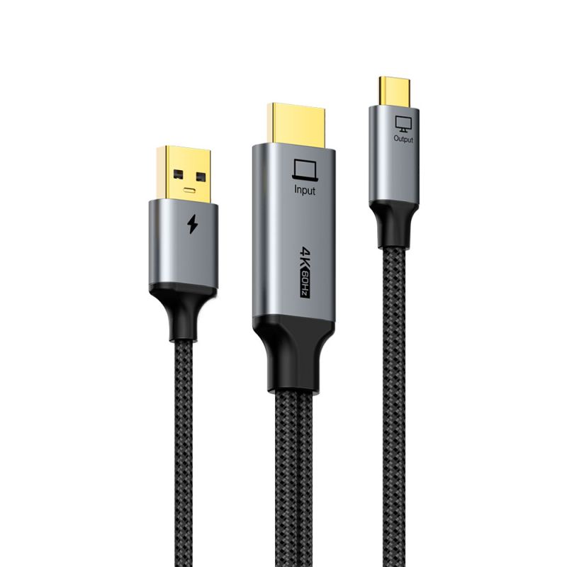 Converter HDMI to USB C 4K60Hz w/ Power