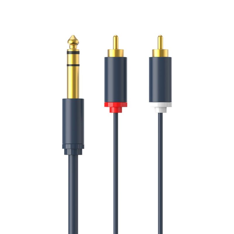 Kabel Aux 6.5mm to RCA Cable Jack Aux 6.5mm to 2-RCA Stereo
