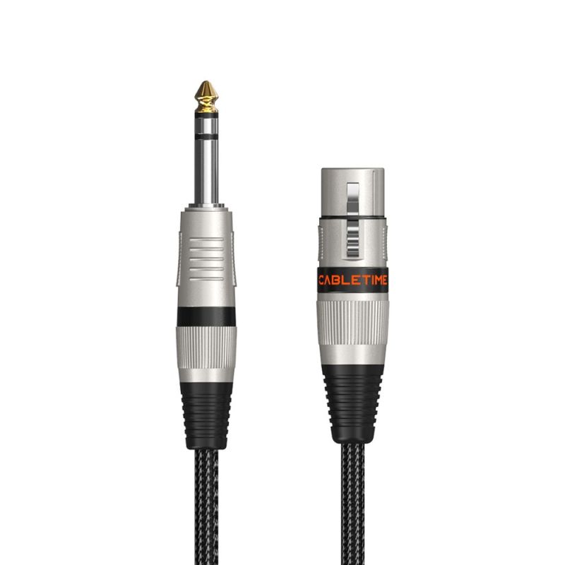 Kabel Audio XLR Microphone To Jack Aux 6.5mm Male to XLR Female