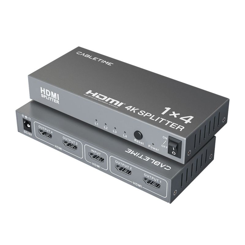 HDMI Splitter 1In4Out 4 Port 4K30Hz Full HD