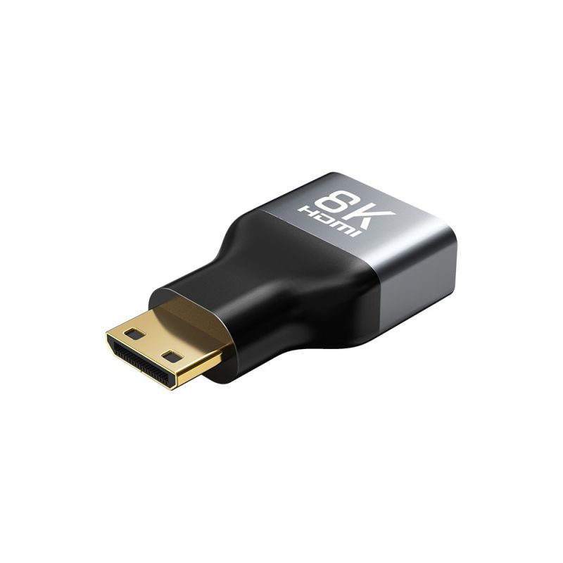 Adapter Mini HDMI Male to HDMI Female Converter Bidirectional 8K 