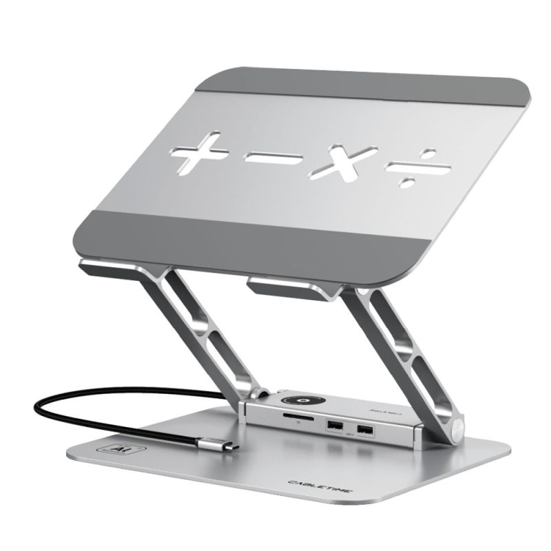 Laptop Stand for Desk With Hub 8In1 Docking Station Holder
