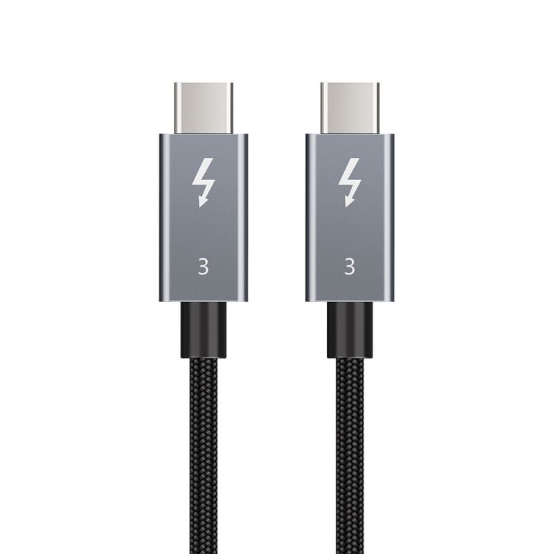 Kabel USB-C 4K Display Thunderbolt 3 PD 100W Pengisian Cepat