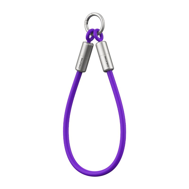 Kabel USB-C Wrist Keychain 60W 480Mbps Data w/ for iPhone 15/16/17 Samsung Pixel