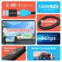 USB C Video Capture Card with 100W Power Delivery for NES Switch Oled 2