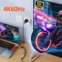HDMI Male to Displayport Female 4K60Hz dengan USB Power Port