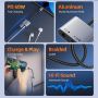 USB C to Aux 3.5mm 2in1 dengan PD Audio Adapter Converter