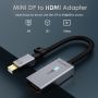 Converter Mini DisplayPort to HDMI 4K Mini DP to HDMI VGA Adapter