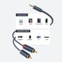 Kabel Aux 3.5mm Male to 2 RCA Male 