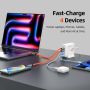 Adaptor Desk Charger 4In1 GaN 140W Charging Station for Laptop Macbook