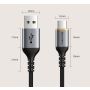Kabel Charger USB A to USB C Fast Charging 3A High Speed Quality