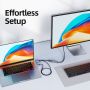 HDMI Male to Displayport Female 4K60Hz dengan USB Power Port
