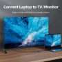 VGA to HDMI Adapter Converter 1080p dengan USB Audio & Power