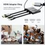 Converter DisplayPort to HDMI Adapter DP to VGA HDTV High Quality Aluminium