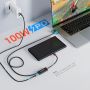 USB C Video Capture Card with 100W Power Delivery for NES Switch Oled 2