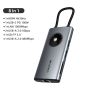 8 In 1 USB C Adapter Hub with HDMI Ethernet Port for Macbook Pro