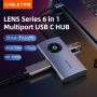 6 In 1 USB C Multiport Travel Hub for iPad Android Tablet iMac
