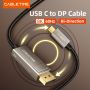 USB Type-C to DisplayPort Cable 8K 60Hz 4K 144Hz Bidirectional Untuk MacBook Pro