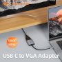 USB-C To VGA Display Adapter Converter FHD 1080p