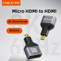 Adapter Micro HDMI Male to HDMI Female Converter Bidirectional 8K 